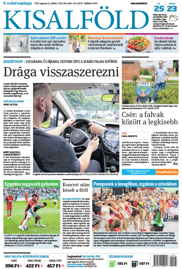 Lapszám: 2025.08.22. + MELLÉKLET