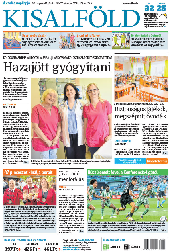 Lapszám: 2025.08.29. + MELLÉKLET