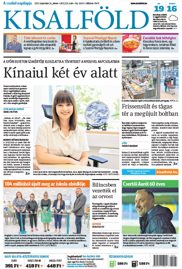 Lapszám: 2025.09.26. + MELLÉKLET