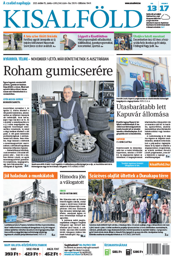 Lapszám: 2025.10.15.