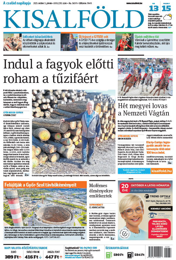 Lapszám: 2025.10.03. + MELLÉKLET