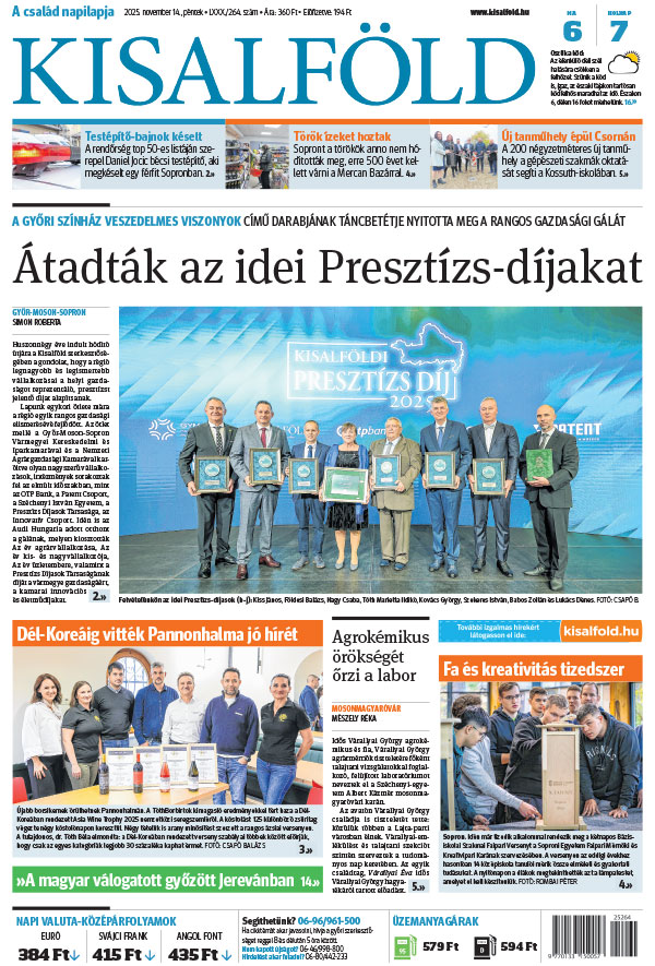 Lapszám: 2025.11.14. + MELLÉKLET