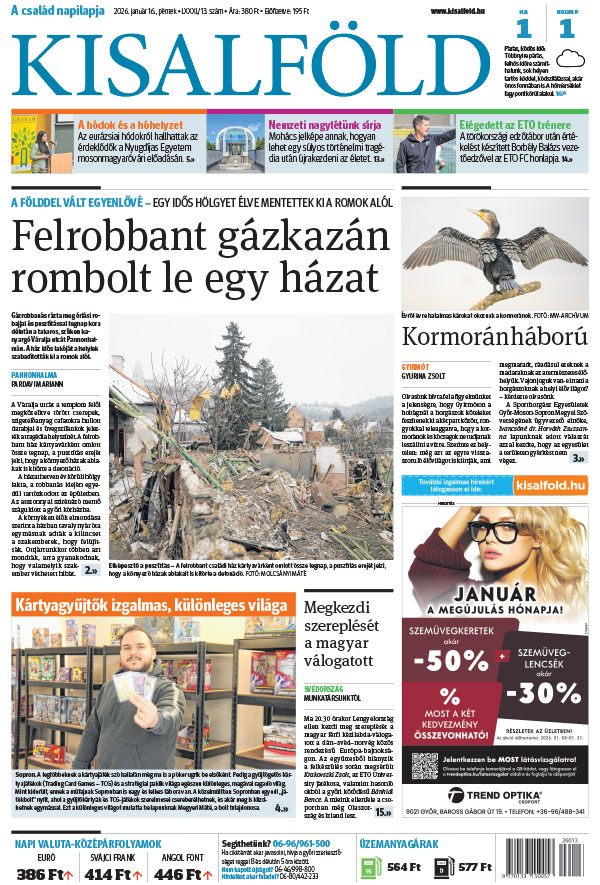 Lapszám: 2026. 01. 16. + MELLÉKLET