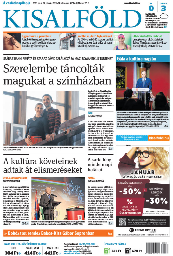 Lapszám: 2026. 01. 23. + MELLÉKLET