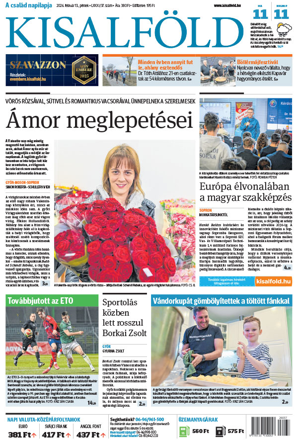 Lapszám: 2026. 02. 13. + MELLÉKLET