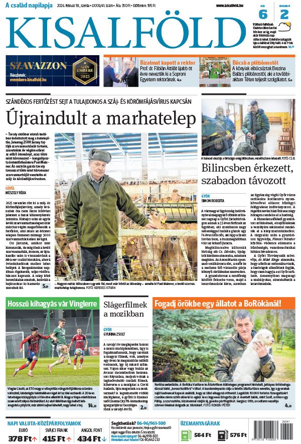 Lapszám: 2026. 02. 18.