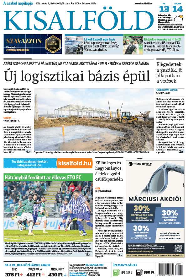 Lapszám: 2026. 03. 02.