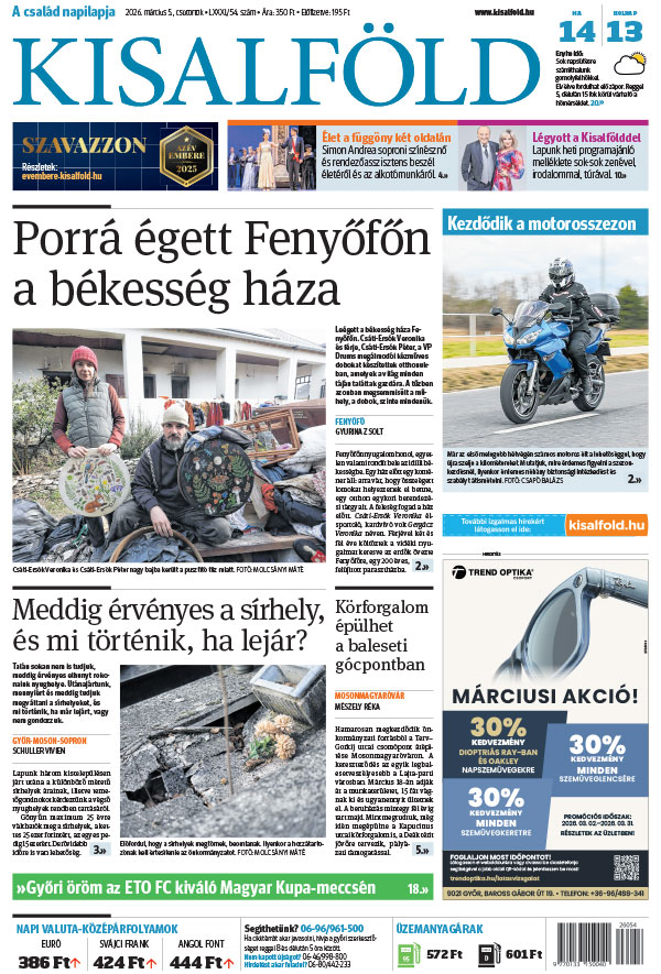 Lapszám: 2026. 03. 05.