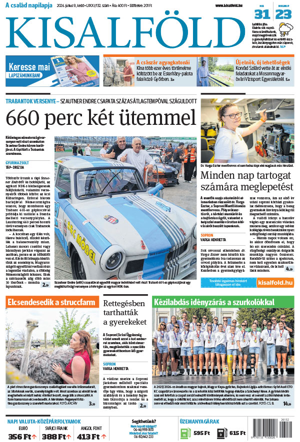 Lapszám: 2026. 06. 09.
