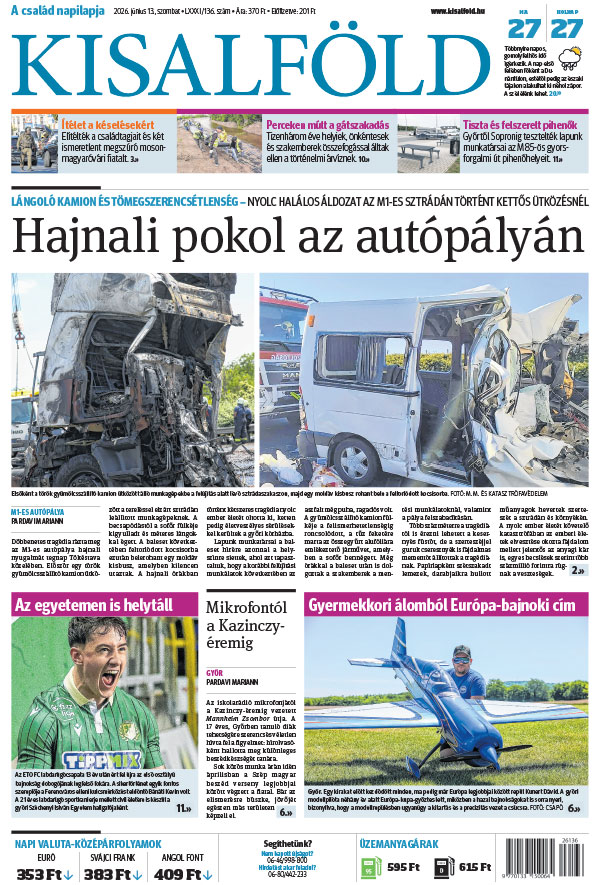 Lapszám: 2026. 06. 13.