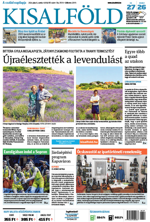 Lapszám: 2026. 07. 08.